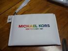 Michael Kors Bag/Wristler/Clutch Pride XXL Zip Clutch Leather Bright White