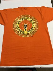 IBEW T-Shirt Size Medium Local 2150 New Orange