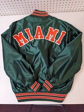 Never Worn Vintage Miami Hurricanes Satin Jacket DeLong Made in USA - Large