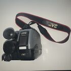 JVC Compact VHS GR-AX5 Black Video Movie Camera Camcorder Not Tested  With Strap