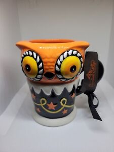 Carnival Cottage Halloween Owl Mug By Johanna Parker NWT