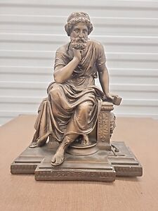 Socrates The Philsopher, BRONZE HAND PAINTED MADE IN NYC 13