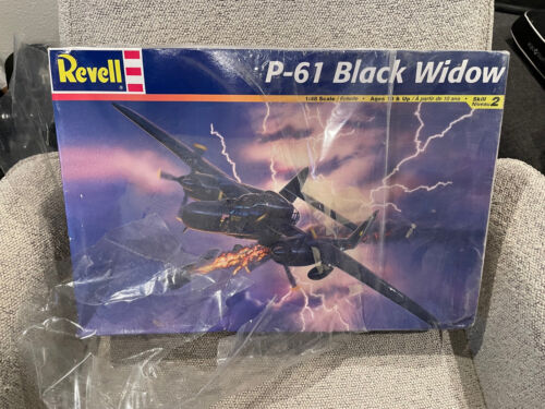 REVELL P-61 BLACK WIDOW 1:48 SCALE MODEL AIRPLANE KIT COMPLETE IN BOX SEALED