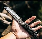 Damascus knife Black Paracorde Handle Wrap + Beautiful Cover