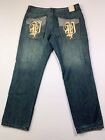 Vintage Pelle Pelle Jeans Mens 40x32 Marc Buchanan Embroidered Pockets Tag 40x34