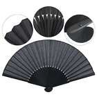 Chinese Style Silk Folding Fan Hand Held Fans Bamboo Ribs Fans DIY Painting Gift