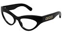 Gucci GG1295O 001 Black Extreme Cat Eye Women's Eyeglasses