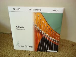 Harp String Lever Bass Wire - no. 33 5th Octave A=LA From the UK