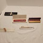 Vintage Pen Lot Of 2, Eizenz Biro, LCD Time Pen And 1 Cross Gold Filled Pencil