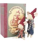 New Maileg Mice A Christmas Tale Big Brother & Little Brother Mouse Retired NIB