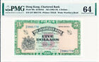 Chartered Bank Hong Kong $5 ND(1962-70)  PMG  64 Miller