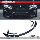 Front Lip Splitter for 2015-2020 BMW F80 M3 F83 F82 M4 M Sport Carbon Fiber Look