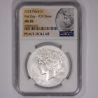 2023 MS70 $1 Peace Dollar First Day of Issue NGC First Day - FUN Show