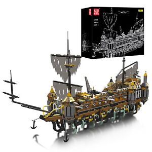 Mould King 13188 Silent Mary Ship Pirate Ship Boat Model Building Block Toy MOC
