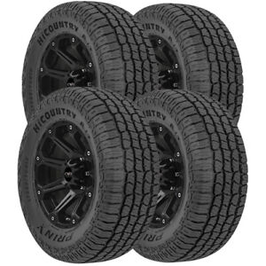 (QTY 4) P275/65R18 Prinx HiCountry HA2 116T SL Black Wall Tires