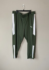 PUMA Men's 3XL Blaster Training Pants BT Green Sweatpants Zippered Track Soccer