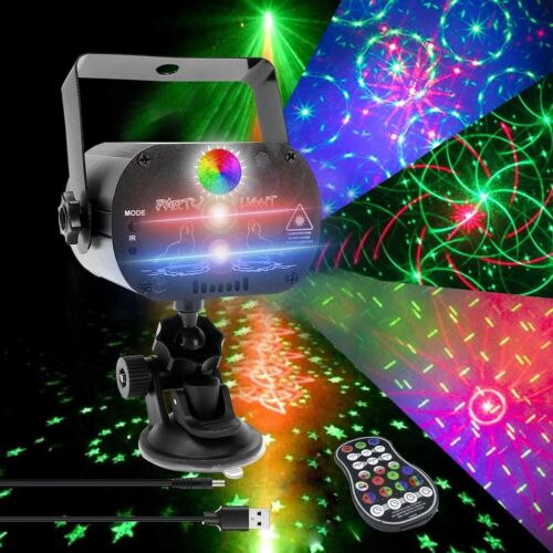 1024Pattern Laser Projector LED Stage Light RGB Disco DJ KTV Show Party Lighting