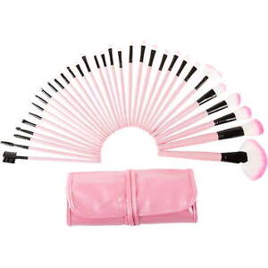 New Listing32 Piece Professional Makeup Brush Set Everyday Home- Pink