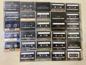 Lot of 29 TDK SA90 60 High Bias Type II Cassette Tapes - USED Selling as Blanks
