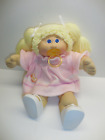 New Listing16” Coleco CPK Doll Blond Yarn Hair Blue Eyes Pacifier Pink Duck Dress Shoes