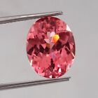 GIE Certified Natural Ceylon Padparadscha Sapphire 12 Ct Oval Cut Loose Gemstone