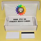 2000 Inkjet PVC ID Cards w/ HiCo Mag Stripes - For Epson & Canon Gafetes carnets