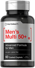Men's Multivitamin 50 Plus | 60 Caplets | Non-GMO & Gluten Free | by Horbaach
