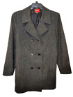 Vintage Esprit Wool Pea Coat Size XL Gray Women's