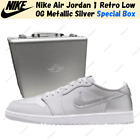 Nike Air Jordan 1 Retro Low OG Metallic Silver HM0365-002 Special Box Men's