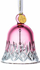 Waterford LISMORE CRANBERRY BELL CRYSTAL Christmas Tree ORNAMENT # 1061173