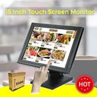 15 Inch Touch Screen Monitor LCD VGA POS TouchScreen Kiosk Restaurant Retail