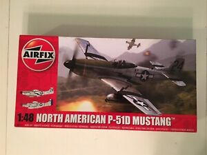 Airfix North American P51-D Mustang 1:48 Scale Plastic Model Plane A05131