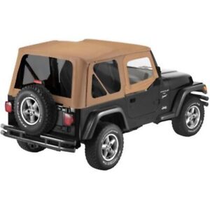 79124-37 Bestop Soft Top Tan for Jeep Wrangler TJ 1997-2002 (For: More than one vehicle)