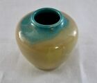 Rookwood 6”H Vase Turquoise & Tan Gloss Glaze. Mold #6307 by JDW. Dated 1932