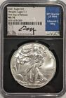 2021 American Silver Eagle T1 NGC MS70 - First Day of Release Edmund Moy 8009