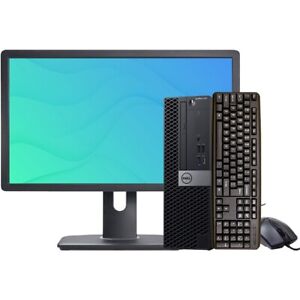 Dell Desktop Computer 24in LCD Intel i5 16GB RAM 256GB SSD Windows 11 PC