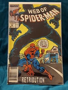 Web Of Spiderman 39 Fn Condition Newsstand Edition