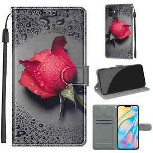 Rose Wallet Phone Case For Samsung iPhone Huawei Xiaomi ZTE Sony OPPO Nokia Moto