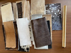 Bulk Scrap Leather Trimmings, Cowhide Remnants, Premium Leather 2.5 pound pack