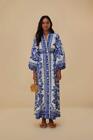 NW AUTH FARM RIO Off-White Blue Flora Tapestry Maxi Dress SZ SMALL S LAST ONE!!