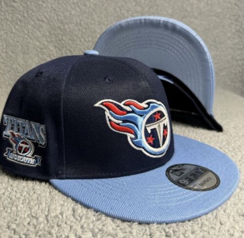 Tennessee Titans Hat Cap Snapback Blue New Era AFC South Patch NFL Football Logo