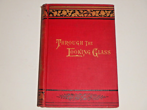 New ListingAntique Childrens Book Through Looking Glass Carroll 1889 Alice In Wonderland