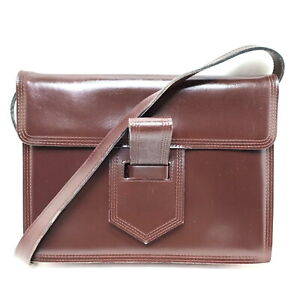 Yves Saint Laurent Shoulder Bag  Brown Leather 432301