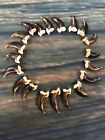 20 REAL COYOTE CLAWS TOES BONE MOUNTAIN MAN CRAFT SKULL JEWELRY EARRING GOTHIC