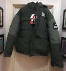 SUPER TRIPLE GOOSE  DOWN WINTER GREEN Ski Snow JACKET Coat MED. insulated canada