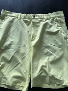 Adidas Golf Shorts Mens 34  Ultimate 365 Performance Stretch Chartreuse Yellow