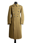 Vintage Romanian Military Trench Coat Heavy Wool Size 38
