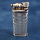 Dunhill “Unique” Silver Barley finish Gas lighter- Works- Free Shipping USA