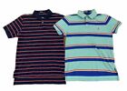 Lot Of 2 Vintage Men’s Polo Ralph Lauren Polo Shirts Size M Striped Custom Fit
