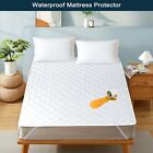 Quilted Waterproof Mattress Protector Queen King Size Water Proof Mattress Cover